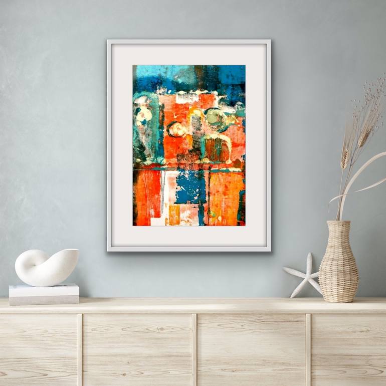 Original Abstract Expressionism Abstract Painting by Anna Skorut