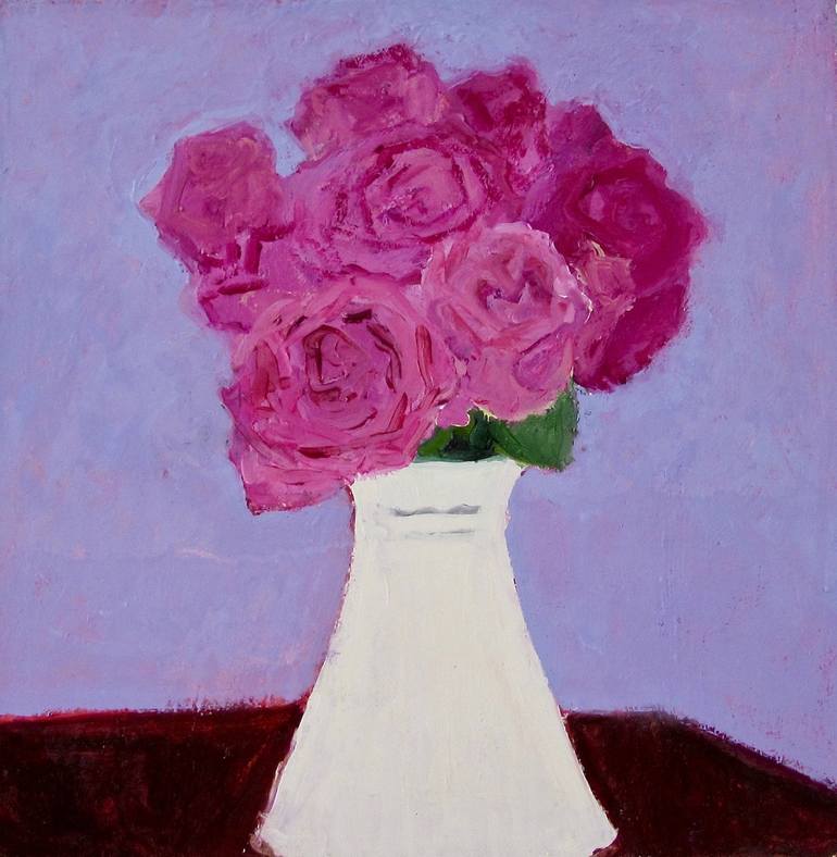 Pink Roses Painting by Betsy Podlach | Saatchi Art