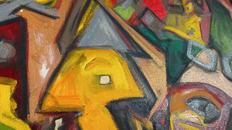 Original Abstract Expressionism Abstract Painting by Arthur Simon