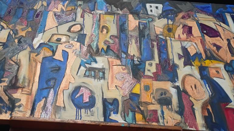 Original Abstract Expressionism Abstract Painting by Arthur Simon