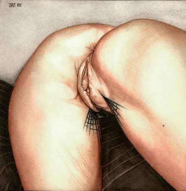 Original Realism Erotic Paintings by Jesus R Flores