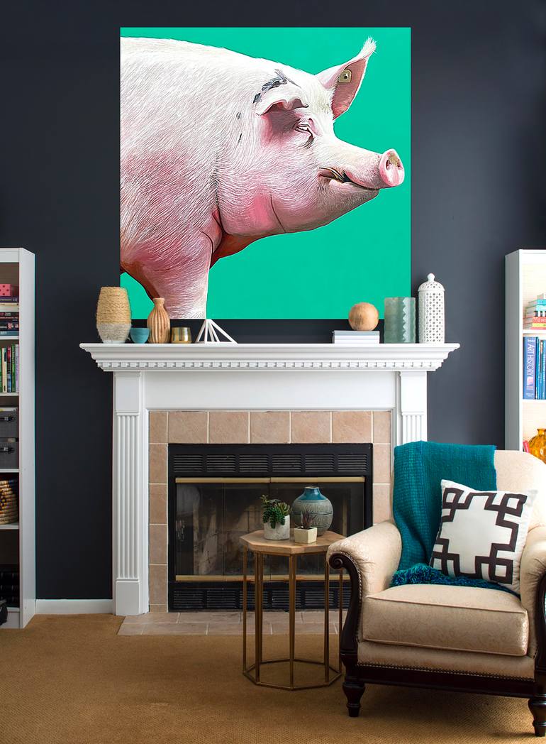 Original Abstract Animal Painting by William Drummond