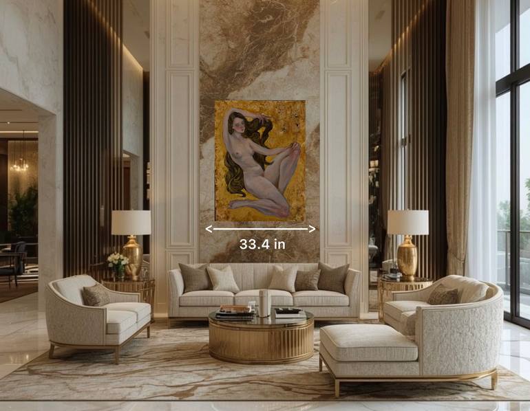 Original Contemporary Nude Painting by Sarvar Xabibullayev