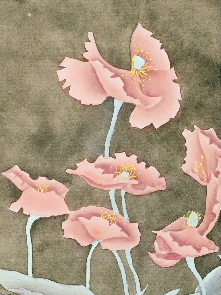 Original Classicism Botanic Painting by Silence Lee