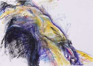Print of Expressionism Nude Drawings by Corinne Pondell Holt