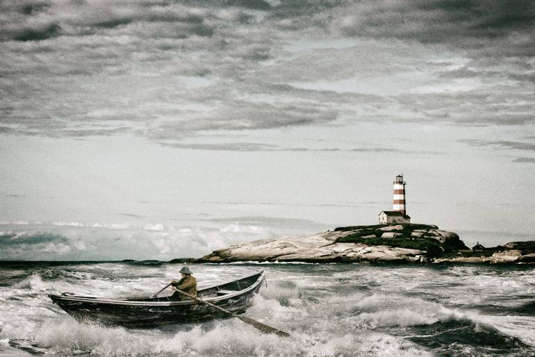 Original Ocean Photography by Stephen Cole | Conceptual Art on Paper | Old Man and the Sea