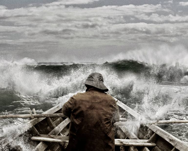 Original Ocean Photography by Stephen Cole | Conceptual Art on Paper | Old Man and the Sea
