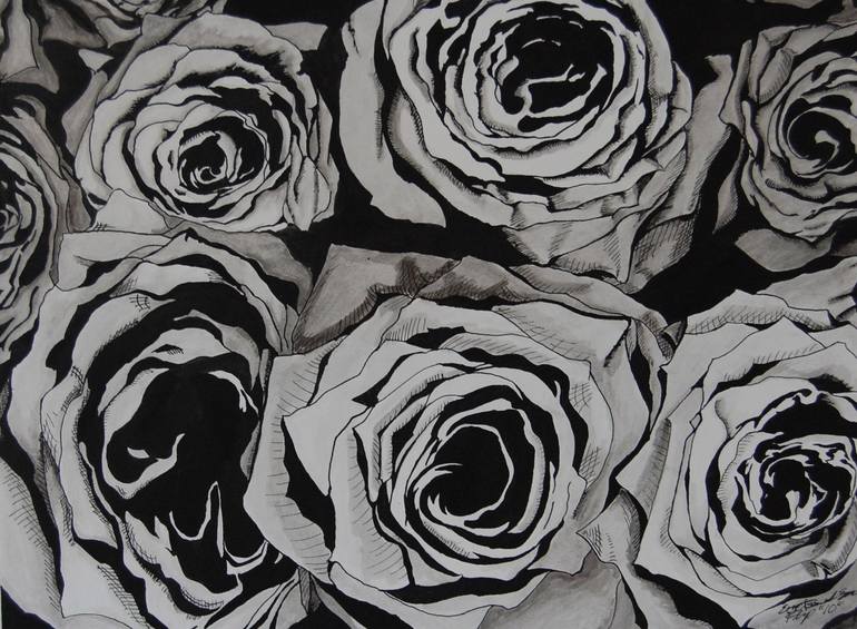 Roses Drawing by Eric Eggleton | Saatchi Art