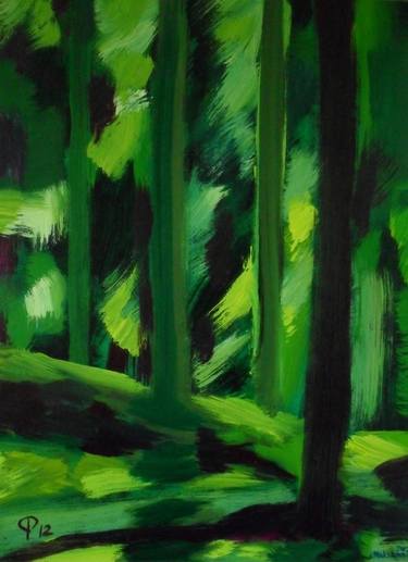 Original Abstract Nature Painting by Vladimirs Maksanovs