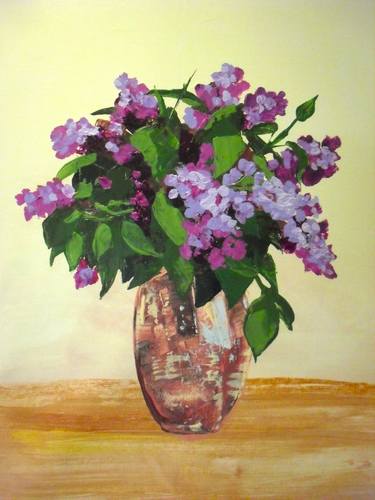 Original Impressionism Floral Painting by Vladimirs Maksanovs