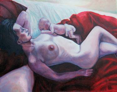 Original Realism Nude Paintings by Russell Honeyman