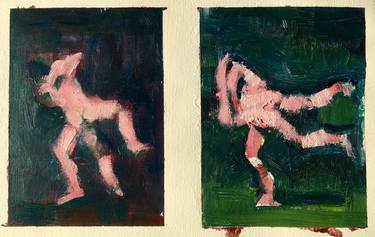 Original Expressionism Nude Paintings by Russell Honeyman