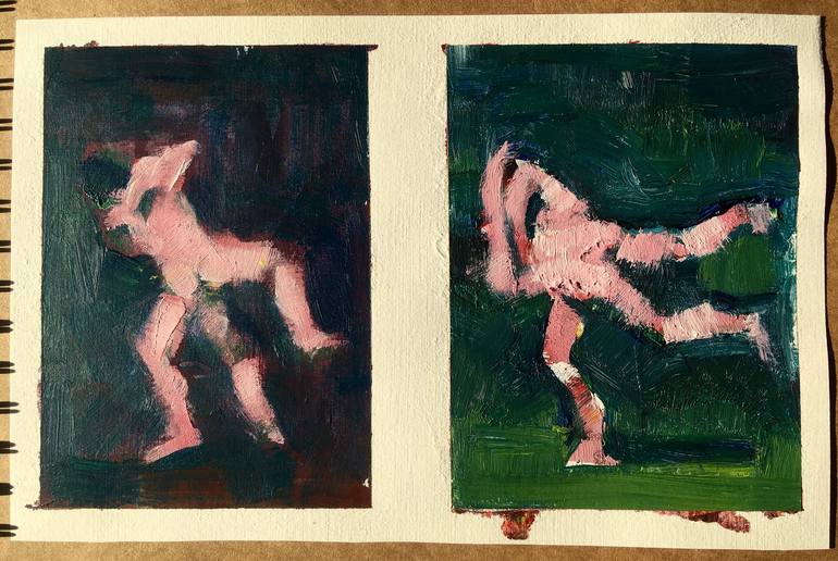 Original Nude Painting by Russell Honeyman