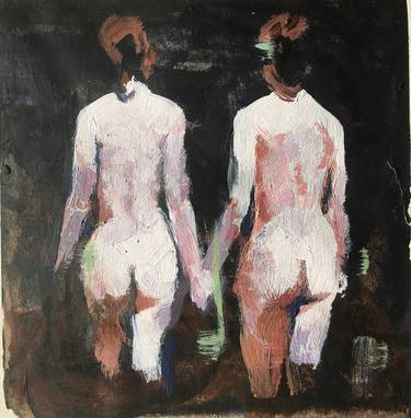 Original Impressionism Nude Paintings by Russell Honeyman