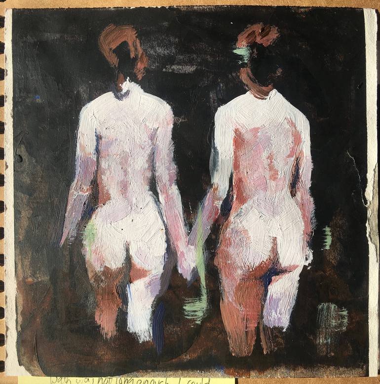 Original Impressionism Nude Painting by Russell Honeyman