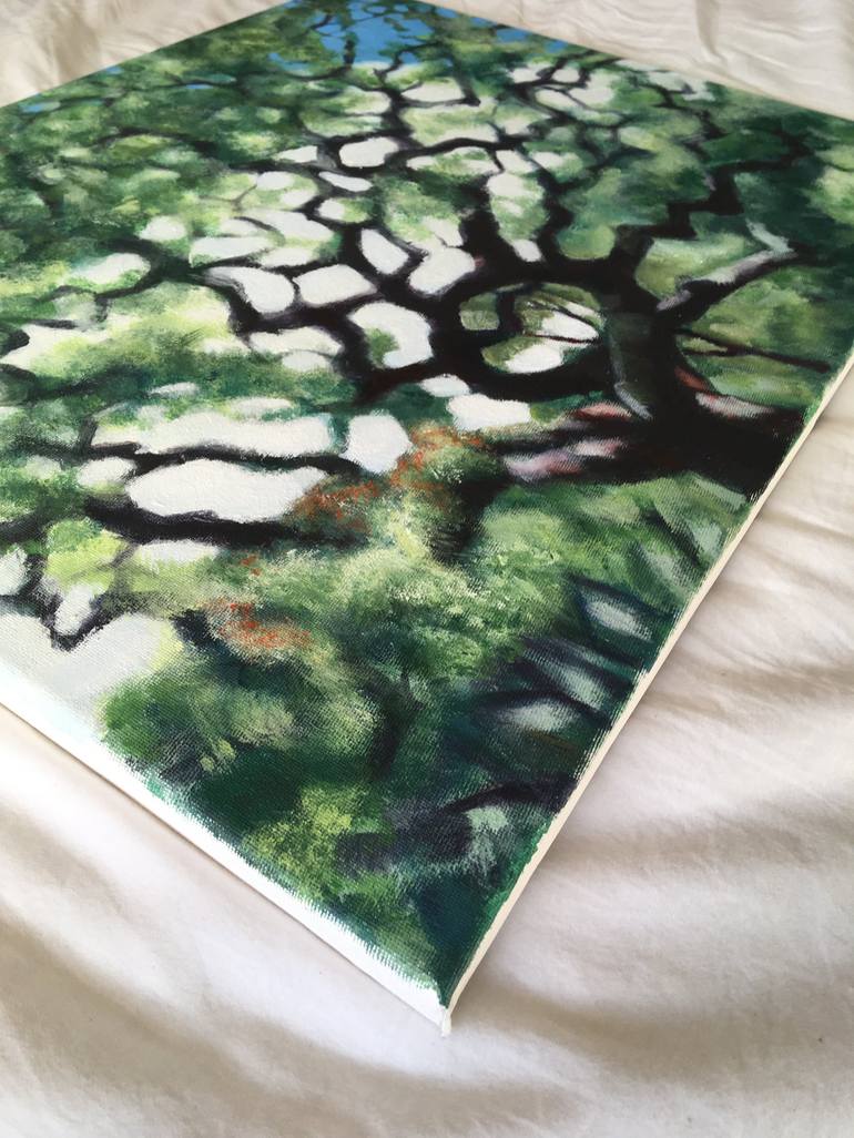 Original Expressionism Tree Painting by Russell Honeyman