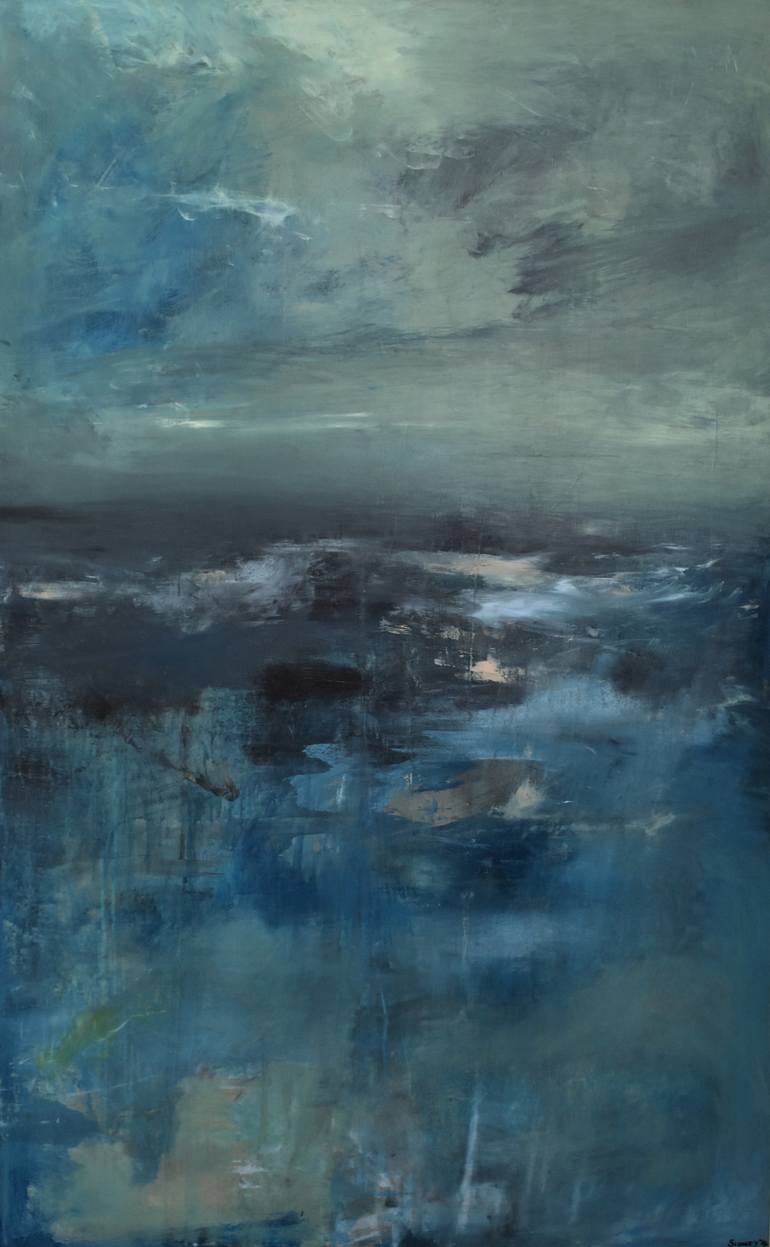 Irish Sea Painting by Justin Sidney | Saatchi Art