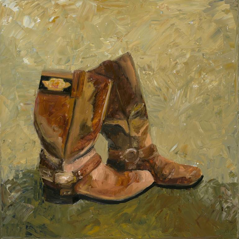 painting cowboy boots