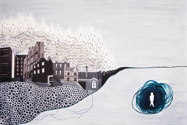 Original Surrealism Places Paintings by Sarah Kirk