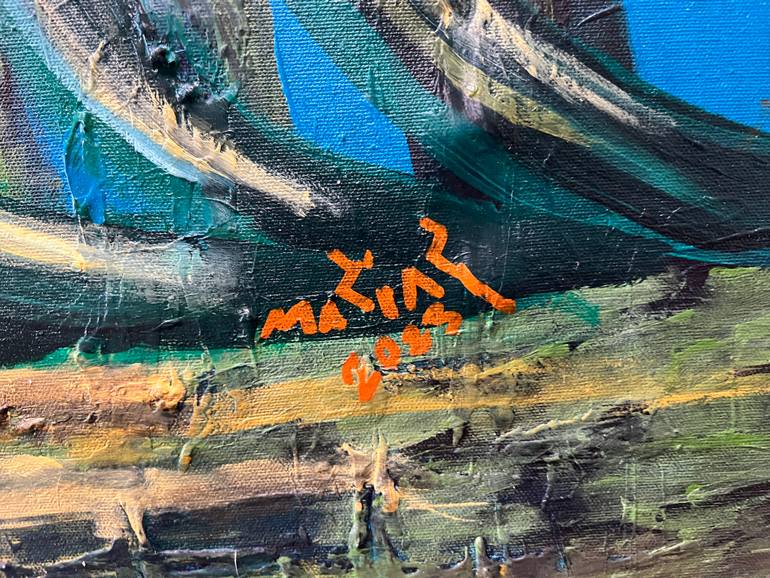 Original Abstract Expressionism Abstract Painting by Maziar Yoush