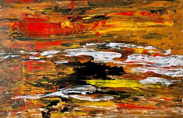 Original Abstract Expressionism Abstract Paintings by Maziar Yoush