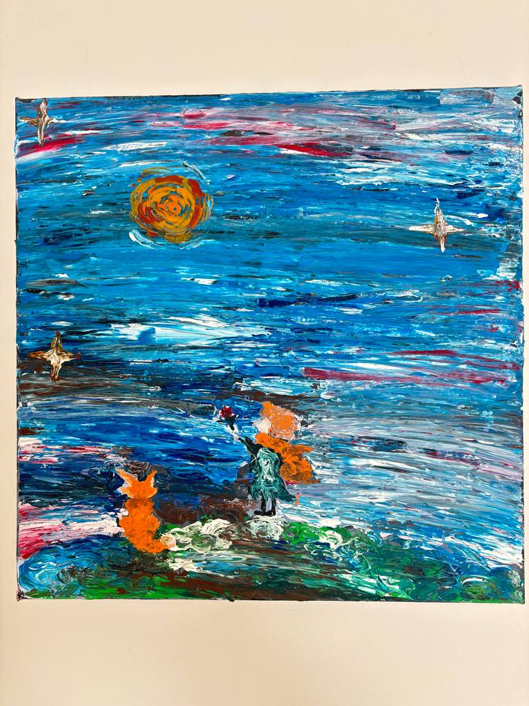 Original Abstract Painting by Sofiia Khonenko | Abstract Art on Canvas | The Little Prince