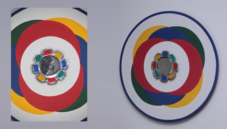 Original Bauhaus Abstract Painting by Tayyab Tariq