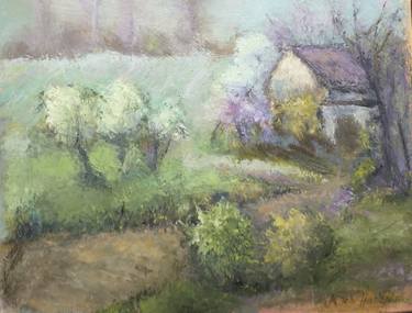 Original Impressionism Landscape Painting by Margareta Schaeffer