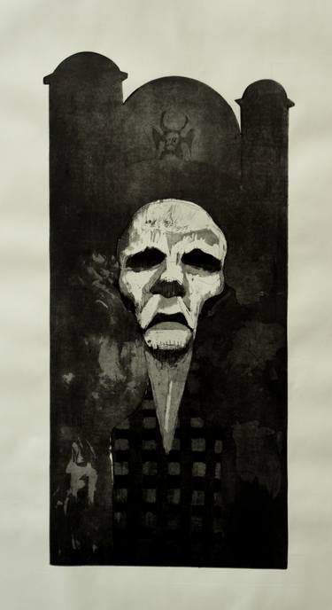 Print of Mortality Printmaking by Stefan Nikolovski