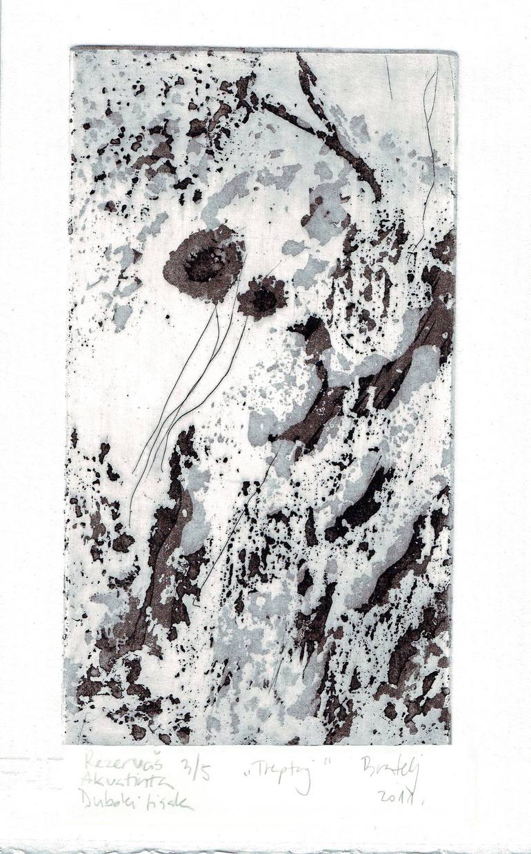 ink explorations (153) - abstract black india ink painting Art Board Print  for Sale by expl-rations