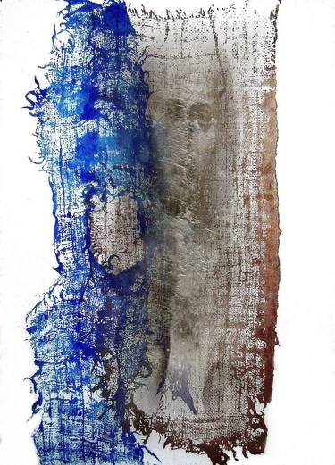 Veronica scarf, monotypes, drawings, digital graphich,by Dora Bratelj thumb