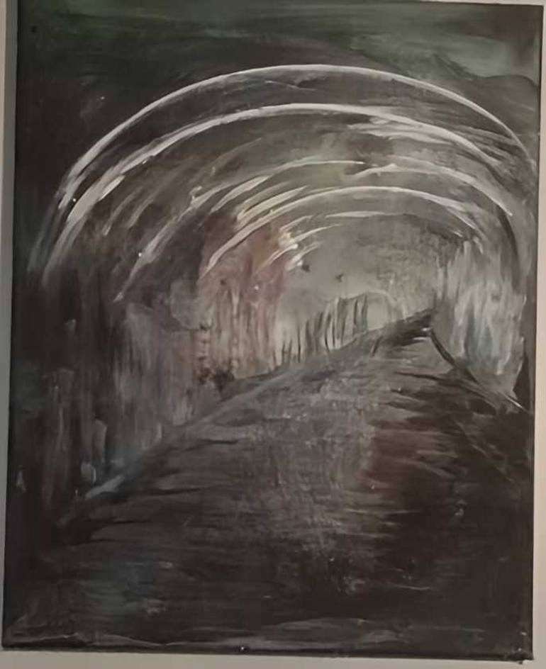 Original Light Painting by Leanne Vlake | Conceptual Art on Canvas | Light the way