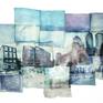 Collection Polaroid emulsion lift montages