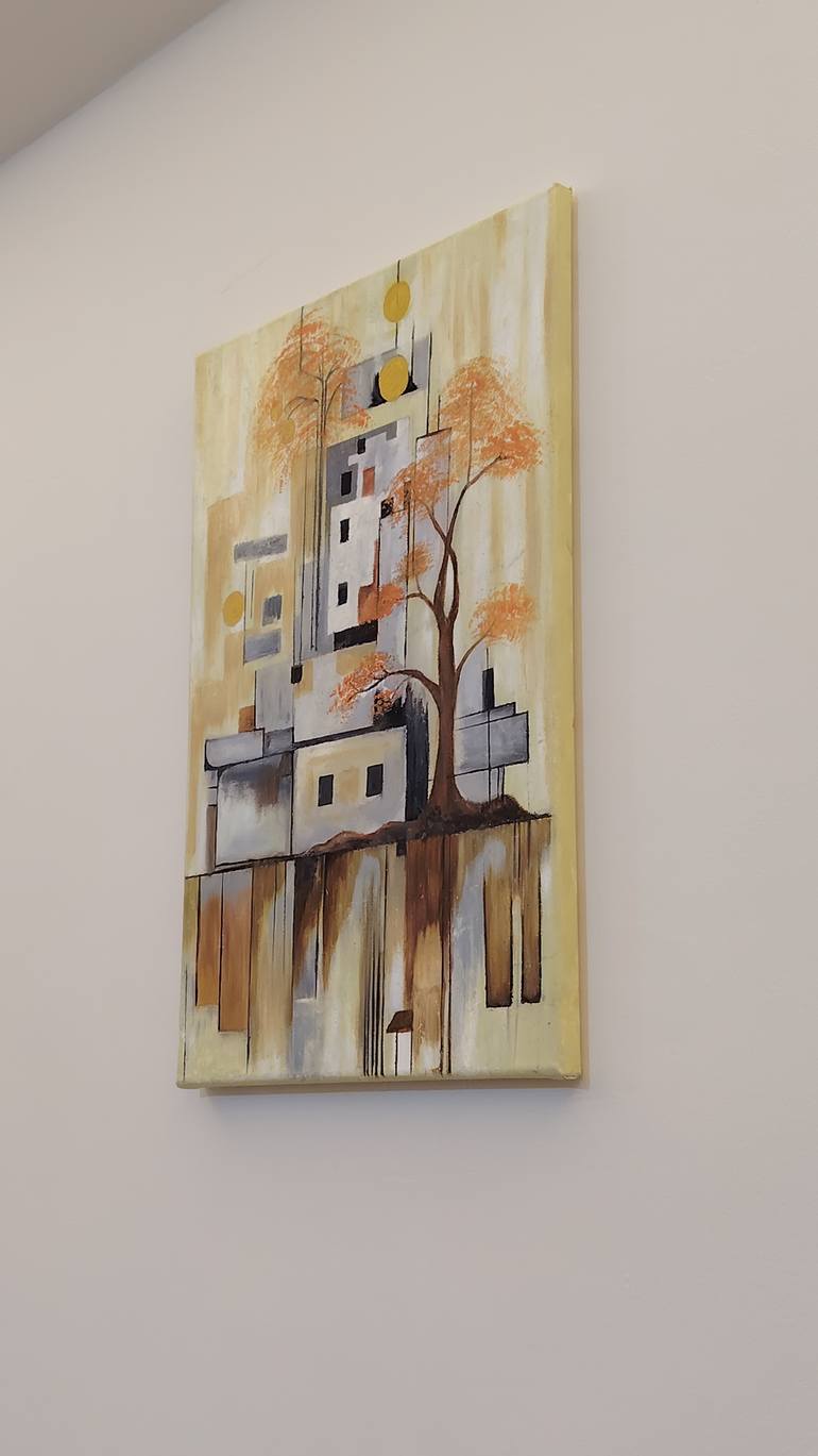 Original Abstract Expressionism Nature Painting by Sama Semo