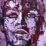 Collagraph of a head by Jet James