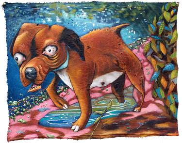 Print of Dogs Paintings by Neal Korn