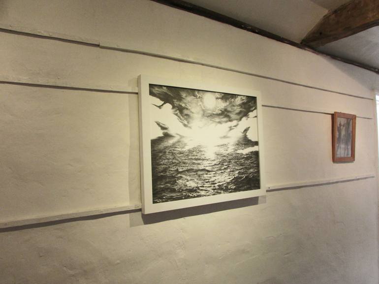 Original Seascape Drawing by Kirsty O'Leary-Leeson