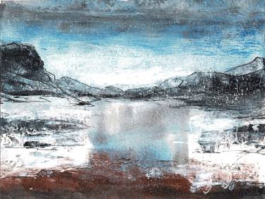 Original Abstract Expressionism Landscape Printmaking by Kirsty O'Leary-Leeson