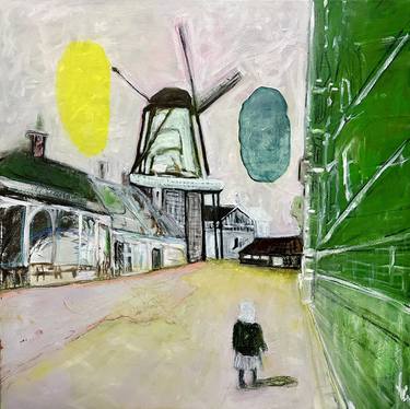 Original Figurative Cities Paintings by Borg de Nobel