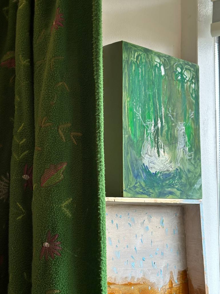 Original Abstract Expressionism Nature Painting by Borg De Nobel