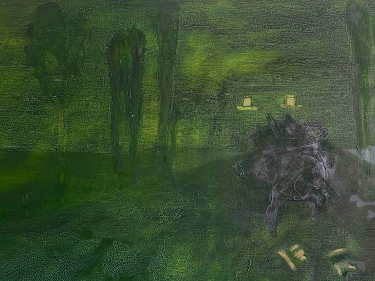 Original Expressionism Time Painting by Borg De Nobel
