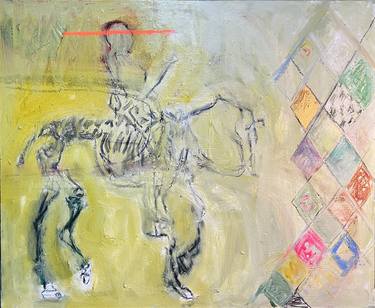 Original Abstract Expressionism Horse Paintings by Borg de Nobel