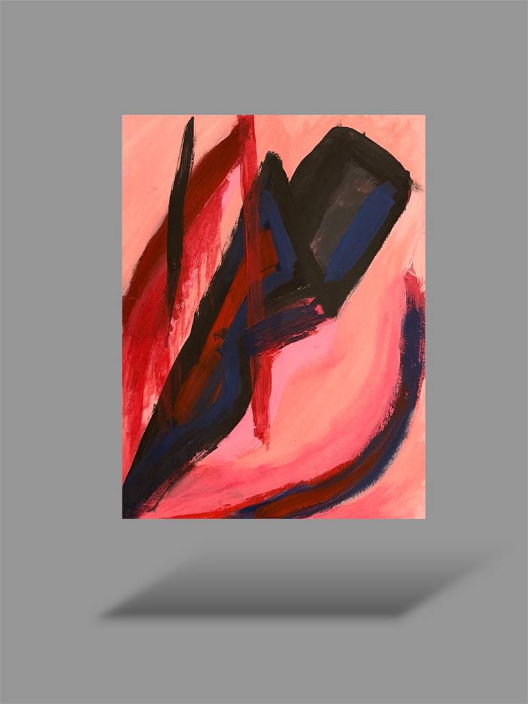 Original Abstract Expressionism Abstract Painting by Henry Diaz
