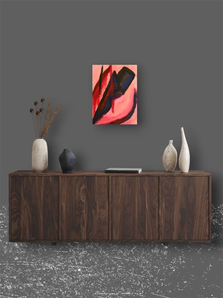 Original Abstract Expressionism Abstract Painting by Henry Diaz