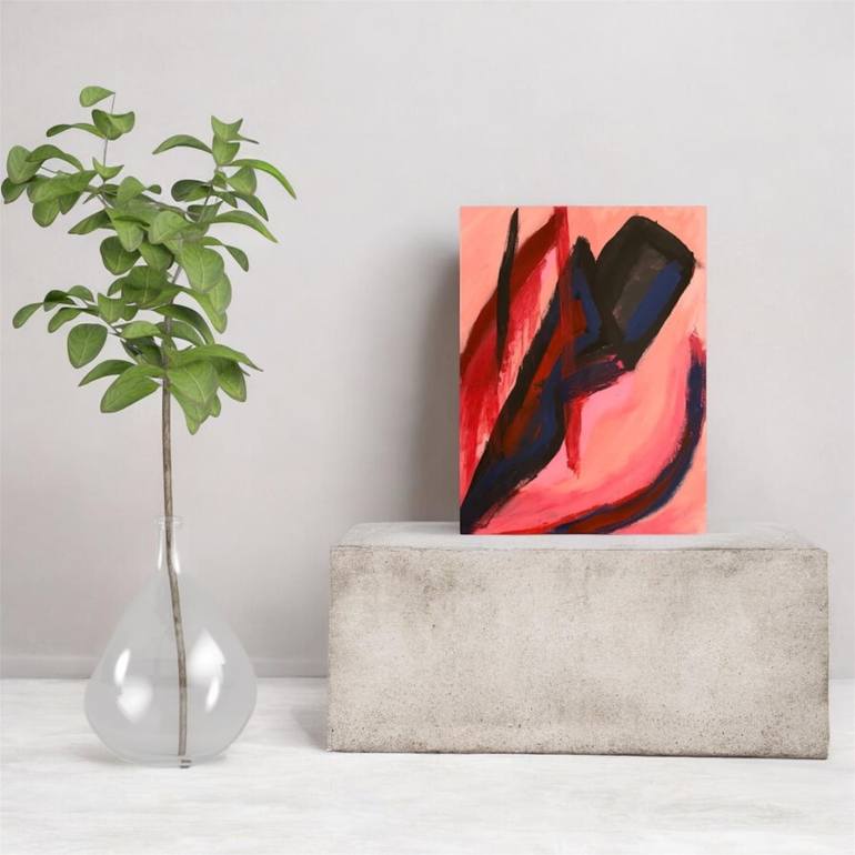 Original Abstract Expressionism Abstract Painting by Henry Diaz