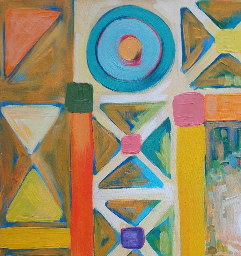 Original Abstract Geometric Painting by Margarita Doseva