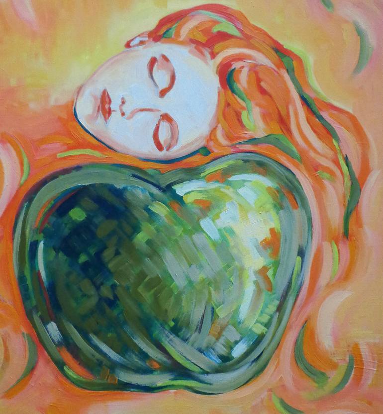 Original Abstract Women Painting by Margarita Doseva