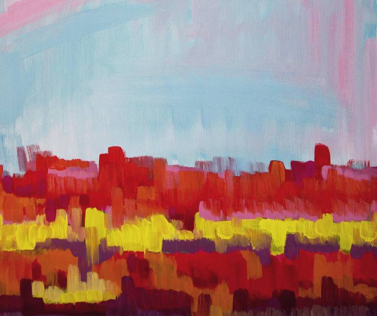 Original Abstract Landscape Painting by Margarita Doseva