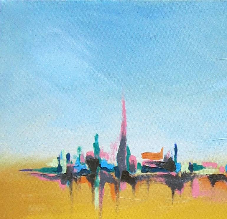 Original Abstract Landscape Painting by Margarita Doseva