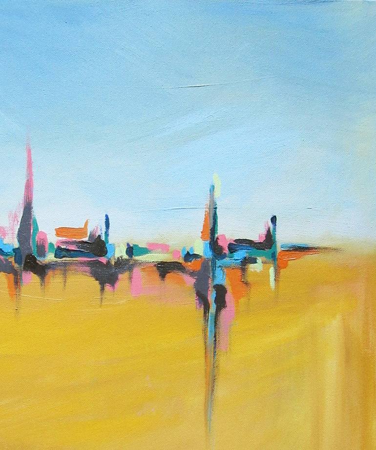 Original Abstract Landscape Painting by Margarita Doseva